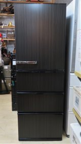 画像: 64未使用品【愛知・配送可】 AQUA アクア 自動製氷 ノンフロン冷凍冷蔵庫 AQR-V37M(K) 368L 右開き 4ドア 2022年製 ウッドブラック