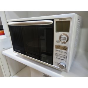 画像: 04シャープ　オーブンレンジ　20L　ホワイト系　解凍機能　ヘルシー機能　RE-S7C-W　2016年製