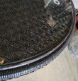 画像5: 【愛知近郊・配送可】参考価格41,800円 カザマ Kazama 籐・ラタン 丸テーブル ダイニングテーブル トップガラス 直径66cm×高さ69.5cm