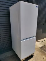 画像: 128【愛知近郊・配送可】2020年製 ヤマダセレクト 冷凍冷蔵庫 156L 耐熱トップテーブル ガラス棚 右開き 2ドア YRZ-F15G1