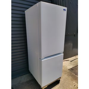 画像: 128【愛知近郊・配送可】2020年製 ヤマダセレクト 冷凍冷蔵庫 156L 耐熱トップテーブル ガラス棚 右開き 2ドア YRZ-F15G1