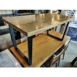 画像: 【愛知近郊・配送可 】無垢 ダイニングテーブル 4人用 幅140cm×奥行80cm×高さ70cm