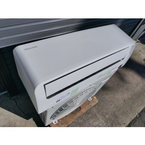 画像: 315 美品・禁煙【愛知近郊・取付・配送可】2024年製 ハイセンス 〜9畳 エアコン どっちも解凍洗浄 内部クリーン 2.2kW 100V HA-S22GE4-W