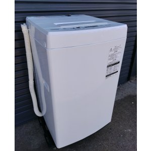画像: 102【愛知近郊・配送可】2020年製 東芝 4.5kg 全自動洗濯機 パワフル洗浄 つけおきコース 槽洗浄コース 予約機能 縦型 上開き AW-45M7(W)