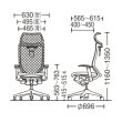 画像14: 参考価格252,780円 オカムラ バロンチェア エクストラハイバック 可動ヘッドレスト アジャストアーム メッシュ ライムグリーン CP81AR-FDH6