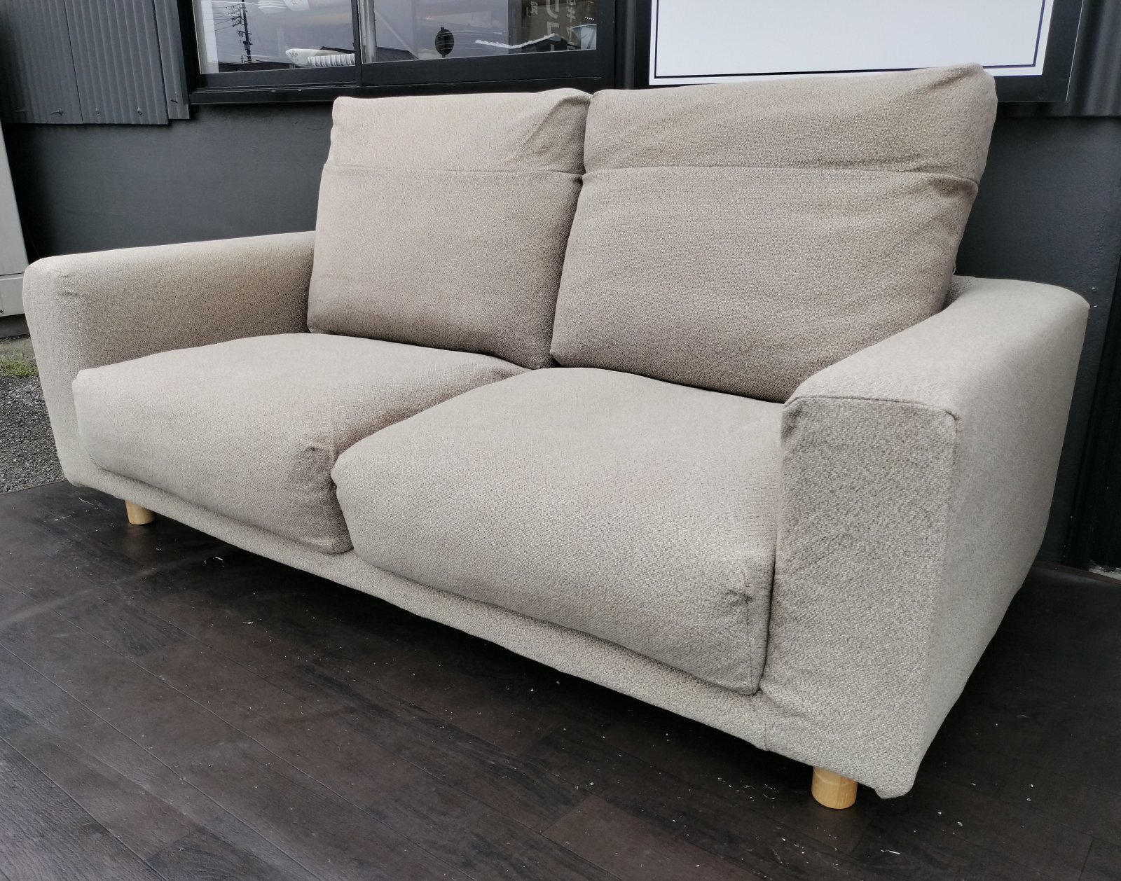 画像2: 【愛知近郊・配送可】参考価格101,800円 無印 2.5シーターソファー 幅195cm×奥行90cm×高さ97cm カバー洗濯可