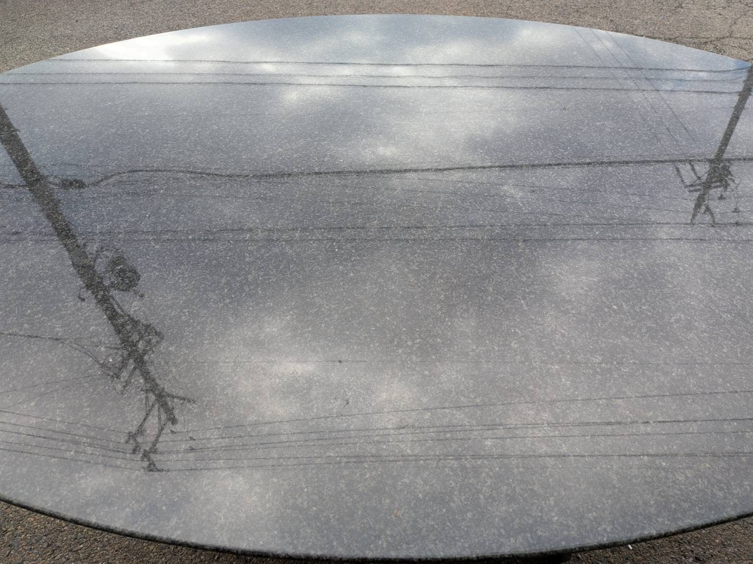 画像5: 美品【愛知近郊・配送可 】カッテランイタリア ダイニングテーブル 御影石 大理石 円形 楕円形 モダン スタイリッシュ おしゃれ