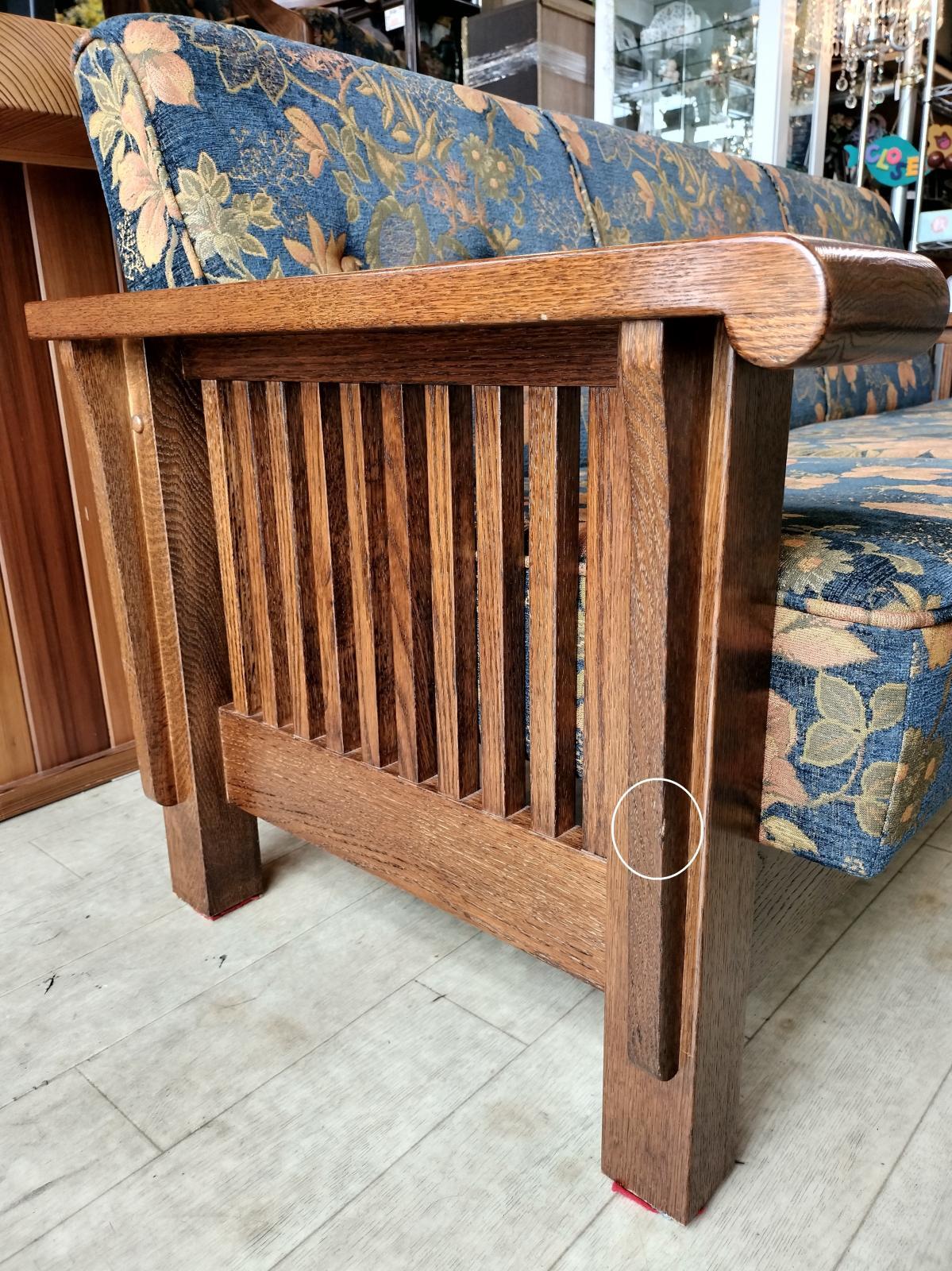 画像9: 美品【愛知近郊・配送可】参考価格470,800円 三越家具 3人掛けソファ ブルージュ CLC23 幅180cm アンティーク調 英国カントリースタイル