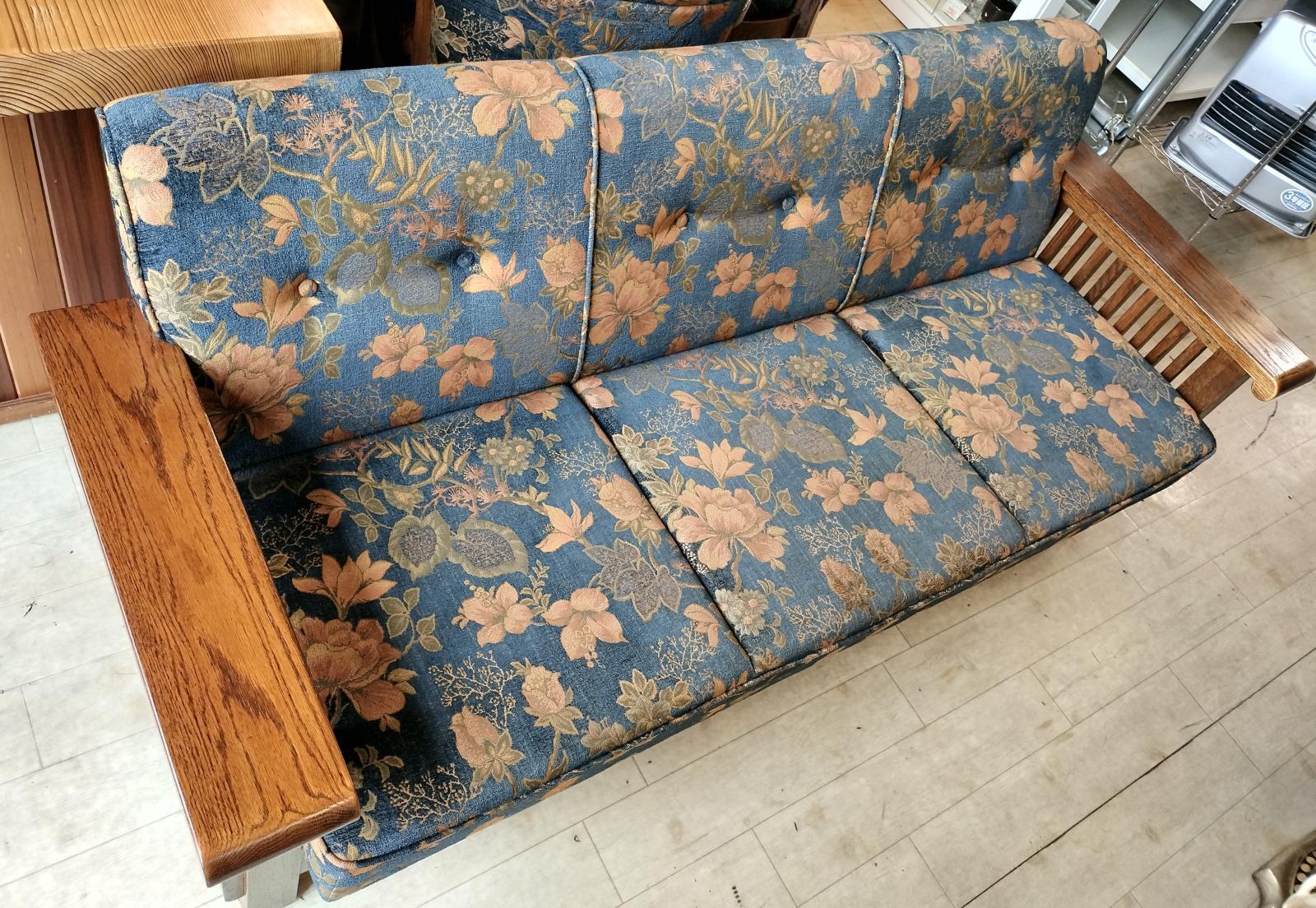 画像3: 美品【愛知近郊・配送可】参考価格470,800円 三越家具 3人掛けソファ ブルージュ CLC23 幅180cm アンティーク調 英国カントリースタイル