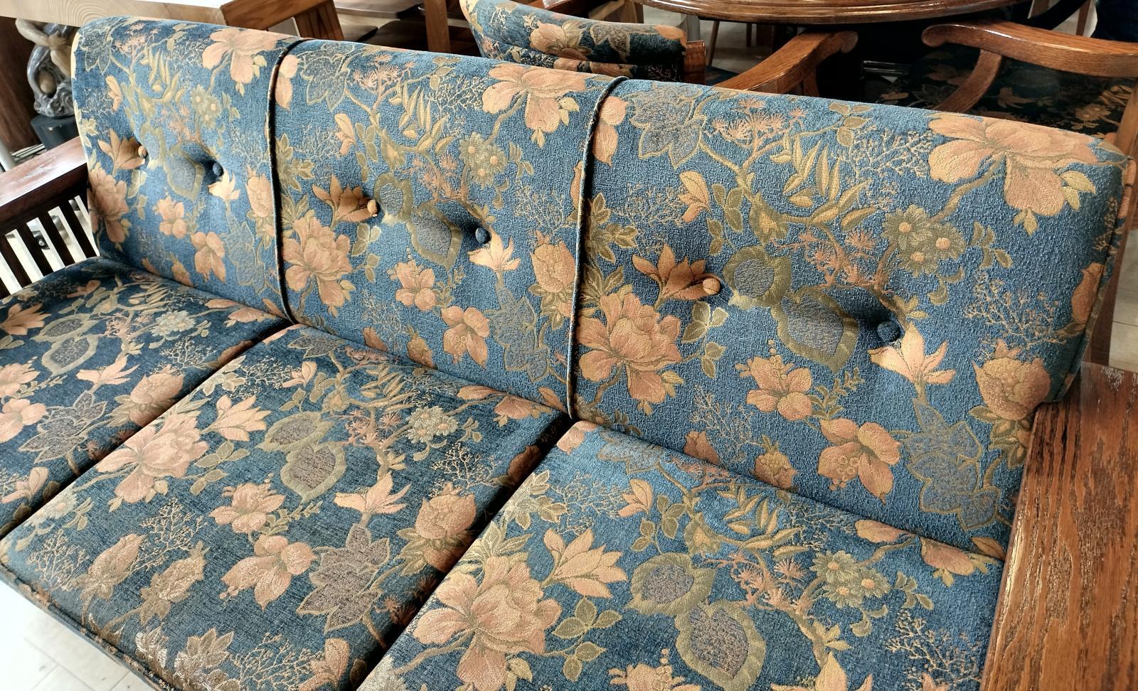 画像4: 美品【愛知近郊・配送可】参考価格470,800円 三越家具 3人掛けソファ ブルージュ CLC23 幅180cm アンティーク調 英国カントリースタイル